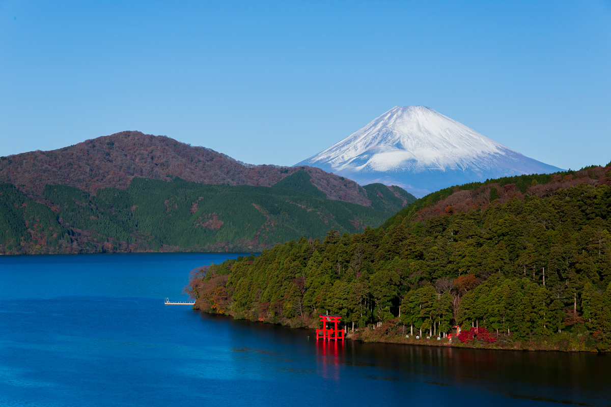 富士山と芦ノ湖