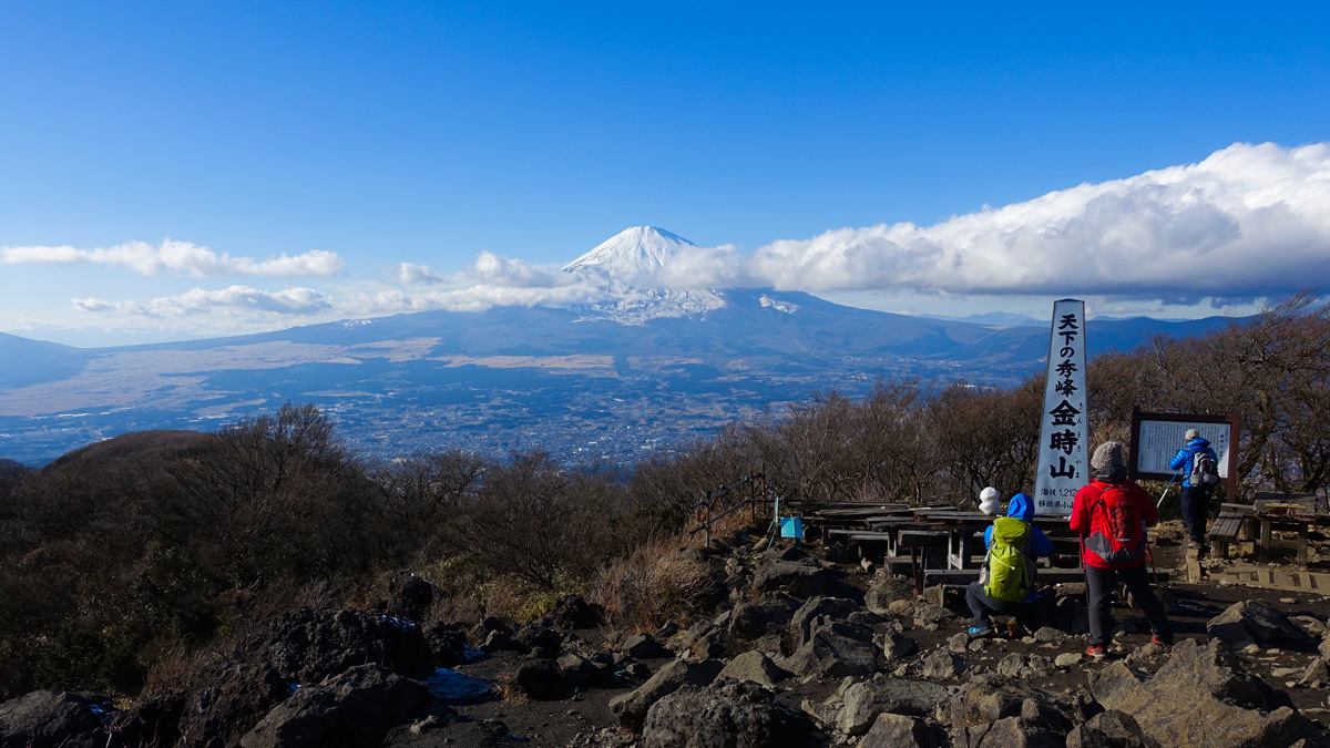 金時山からの眺め　富士山