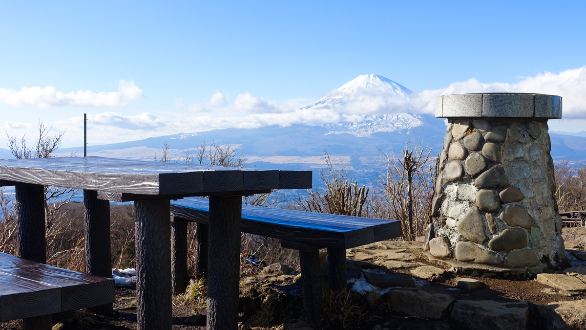 金時山からの眺め　富士山